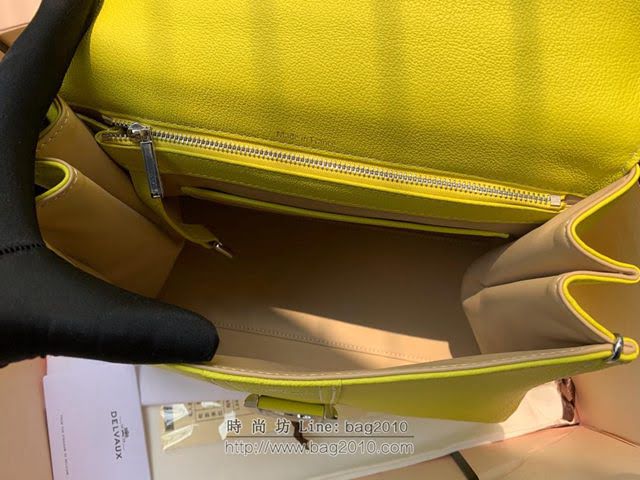 DELVAUX女包 德爾沃比利時單肩包 純手工蜜蠟縫線 德爾沃女手提包 女手拎包 DF0028手縫茴香綠 Delvaux斜挎包  fcs1395